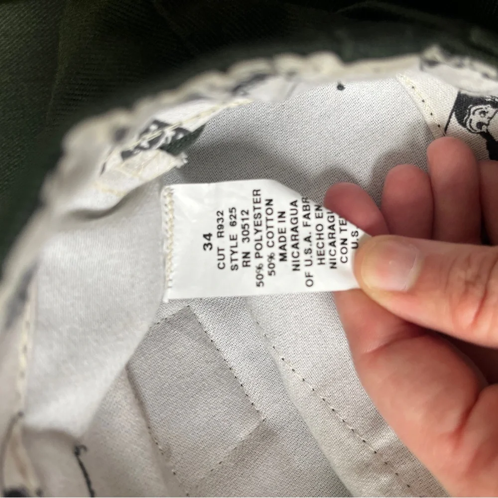 Ben Davis Original Ben’s Pants in Olive 34x26 - Picture 3 of 5